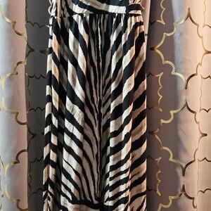 Carmen Marc Valvo Black and White Dress